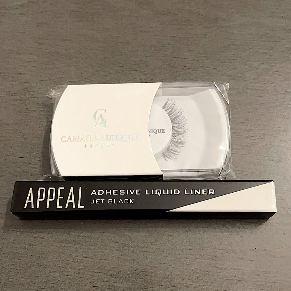 NEW Camara Aunique Beauty Faux Mink “Mary” Lashes + Appeal Adhesive Liner
